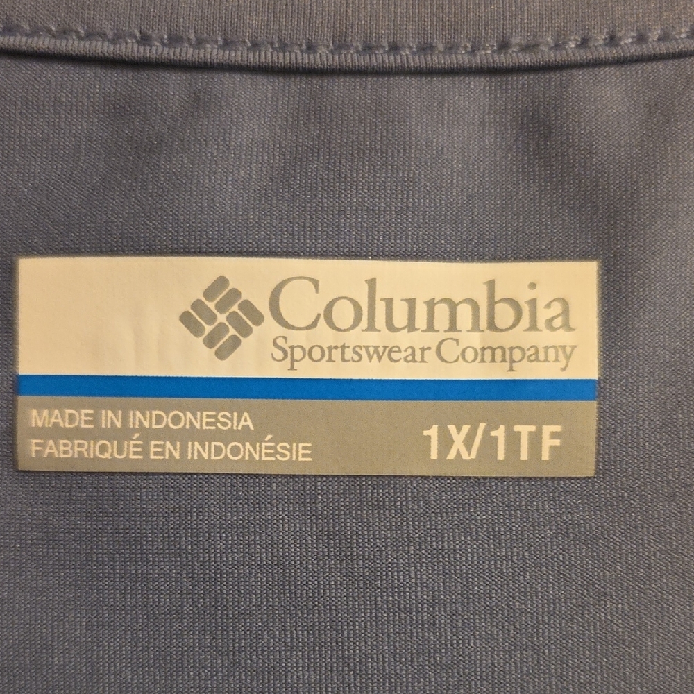 Columbia Silver Sleeveless Tank Top with Abstract Leaf Design - Picture 5 of 6